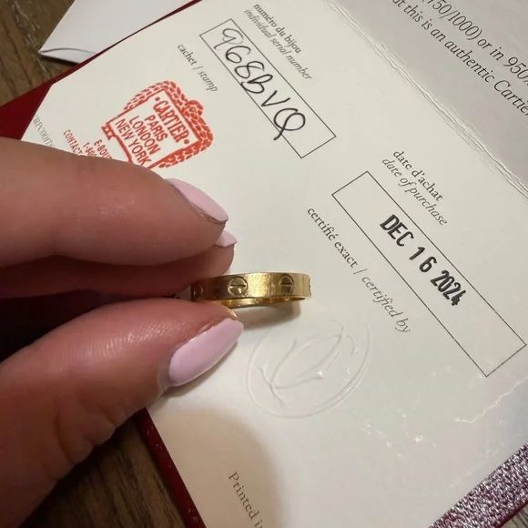 Cartier Love wedding band yellow gold size 55 - Picture 4 of 9